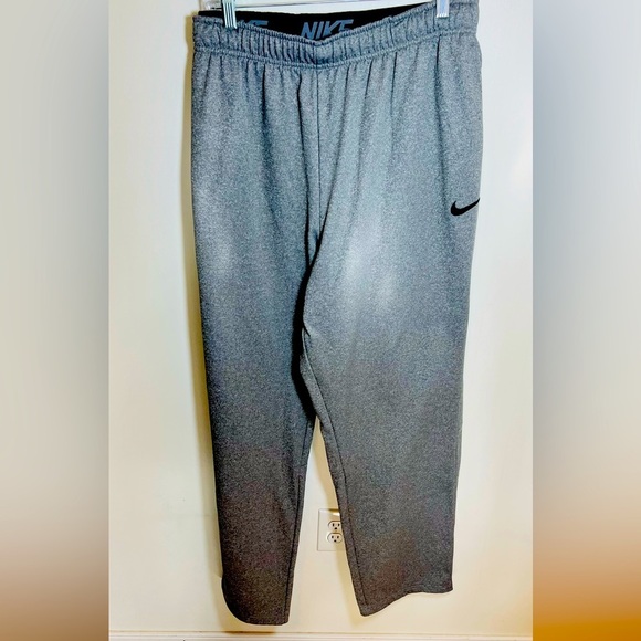 Nike Dri-Fit Men's Gray Athletic Pants Pull On Drawstring Waist Size 3XLT - Picture 1 of 11
